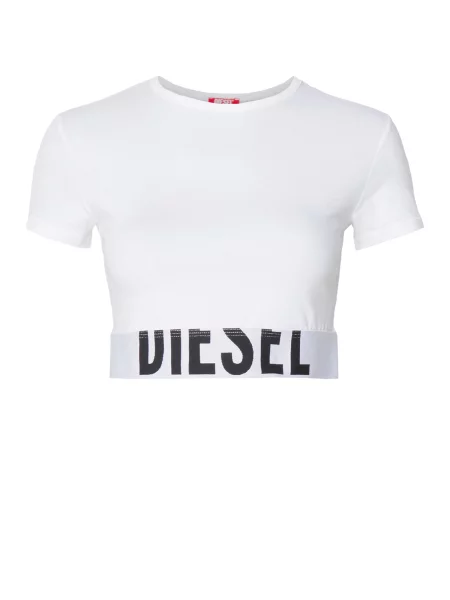 DIESEL Tričko černá bílá
