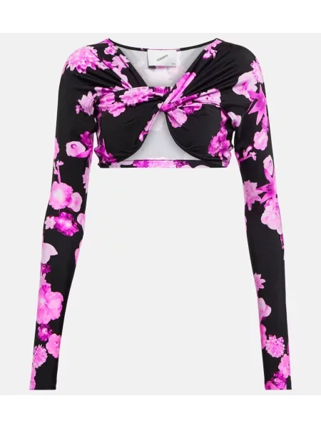 Cropp top Coperni cu model floral din jerseu