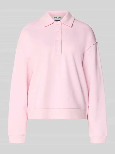 Bluza o kroju relaxed fit z kołnierzykiem polo Jake*s Casual