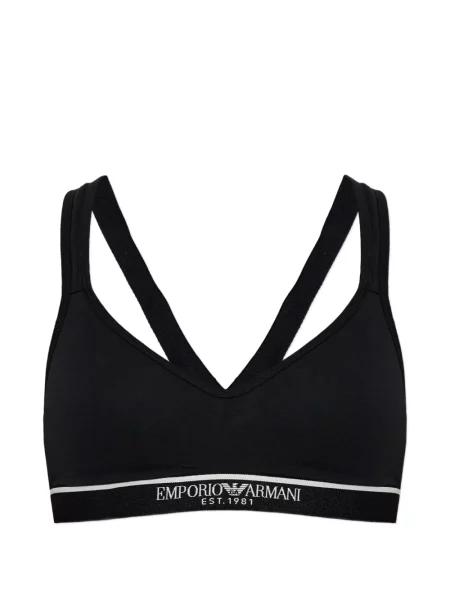 Sutien Emporio Armani cu autograf negru