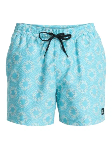QUIKSILVER Plavecké šortky Everyday Volley azurová / aqua modrá bílá