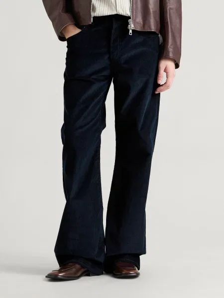 Spodnie Acne Studios granatowe