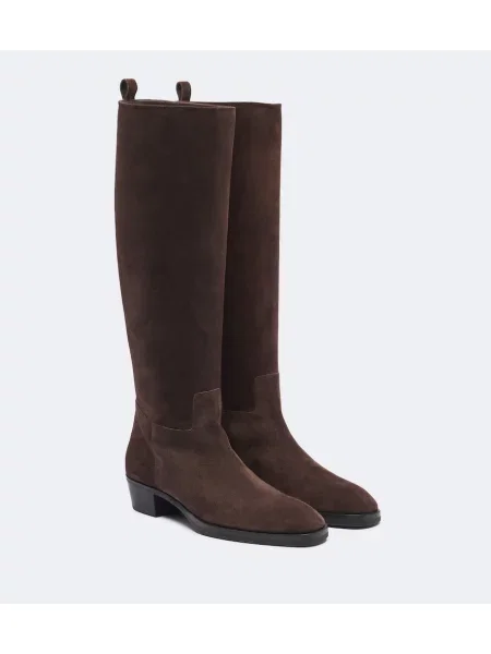 Cizme Jimmy Choo din piele de căprioară maro