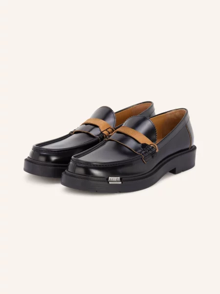 Maison Margiela Mokasyny Decortique schwarz czarne