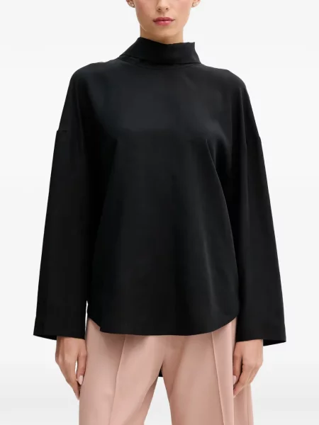 Top Sisley cu funde negru