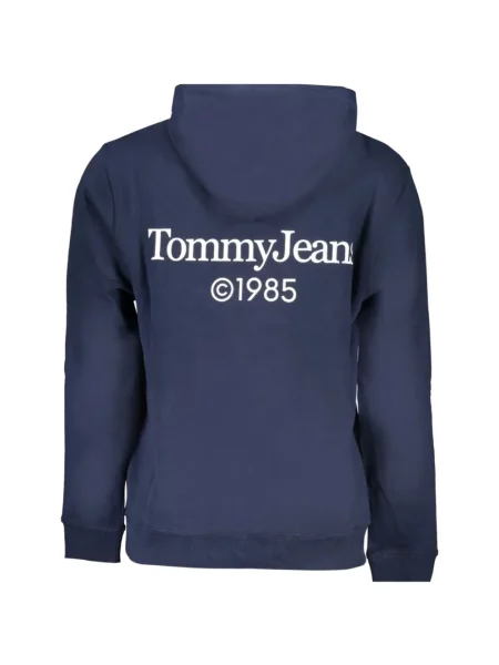 Hanorac cu glugă Tommy Hilfiger cu imagine albastru
