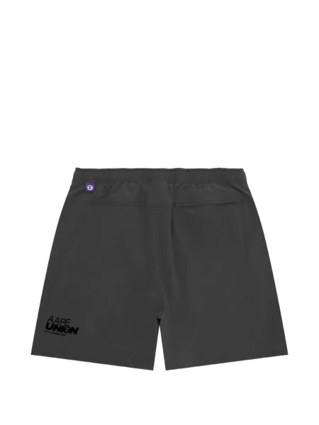 Pantaloni scurți Aape By A Bathing Ape cu imagine gri