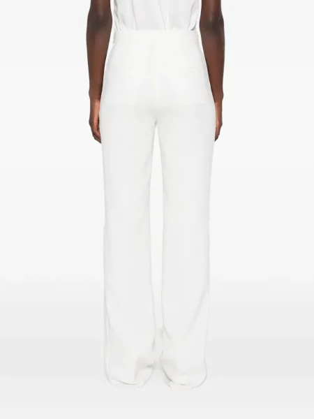 Pantaloni Max Mara din satin alb