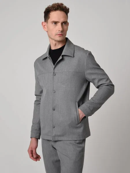 Antioch Prehoden plašč svetlo siva