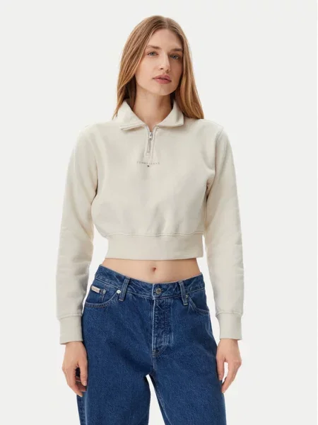 Tommy Jeans Mikina béžová