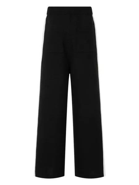 Pantaloni Studio Tomboy cu dungi alergare negru