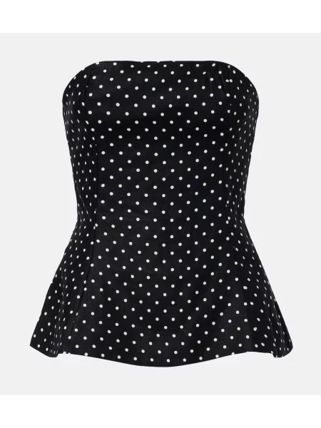 Top Faithfull de in cu buline negru