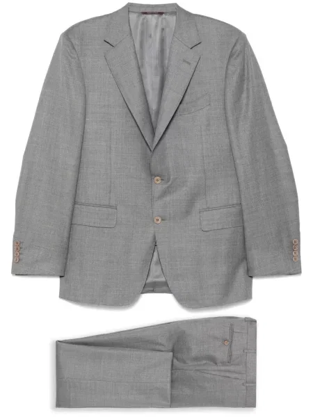 Costum Canali de lână de costum gri