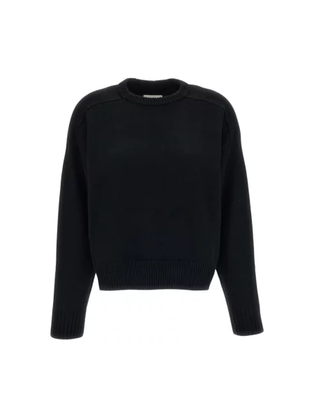Sweter Loulou De Saison wełniany czarny