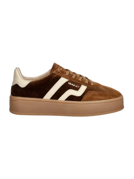 Sneakersy Gant brązowe