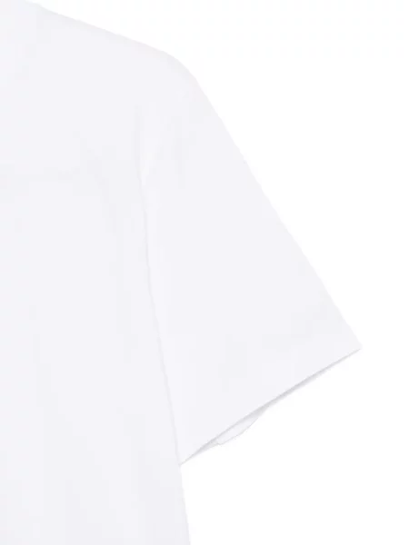 Tricou Cdlp cu decolteu rotund alb