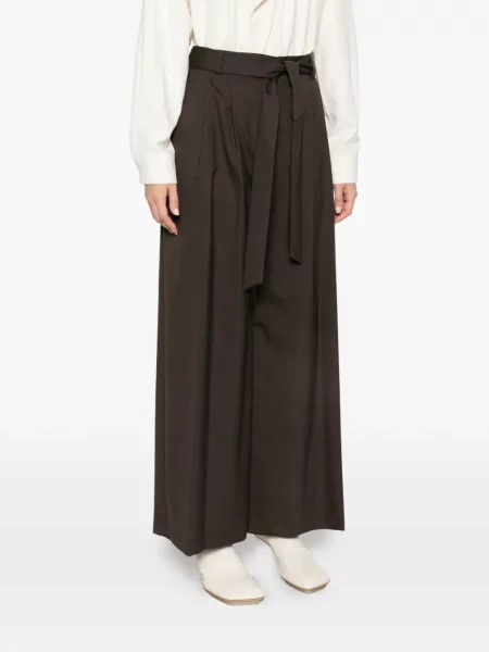 Cu centură pantaloni Su maro