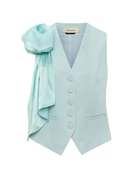 Vestă Hellessy cu model floral albastru