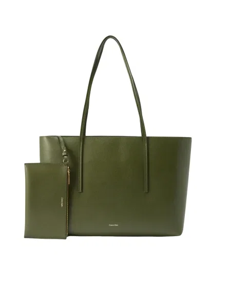 Geantă Calvin Klein cu autograf verde