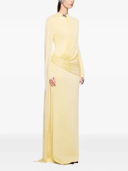 Sukienka Chats By C.dam drapowana żółta