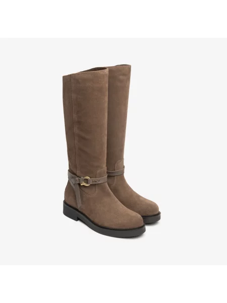 Velurové čižmy Nerogiardini hnedá