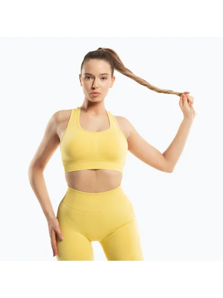 Olcsóbban. Gym Glamour Compress Golden Hour fitness melltartó Méret: M sárga