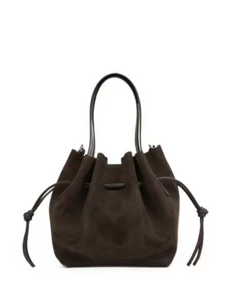 Τσάντα shopper Yuzefi σουέτ καφέ