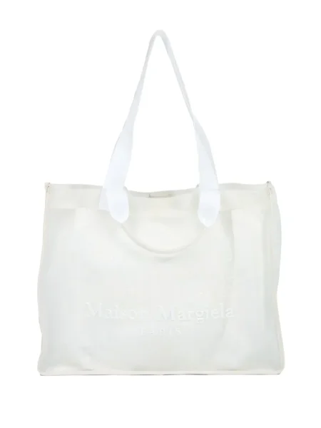 Geantă Maison Margiela cu broderie alb