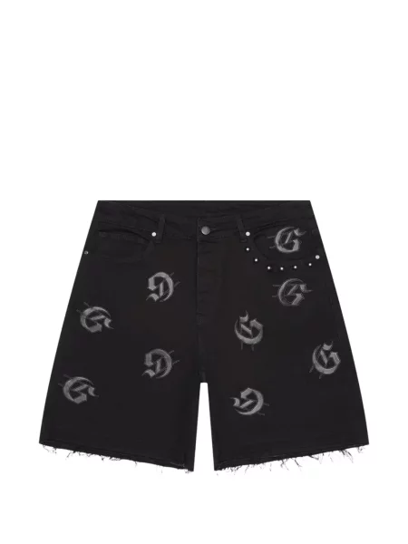 Pantaloni scurți din denim Godspeed negru