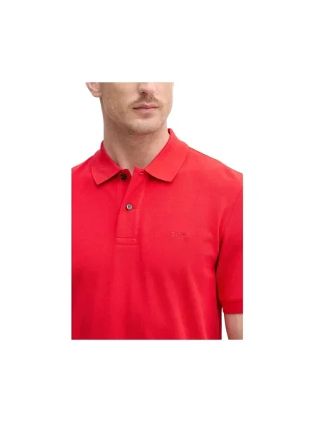 BOSS polo Pallas gładki czerwony