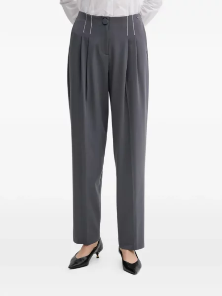 Pantaloni Armani Exchange plisate gri