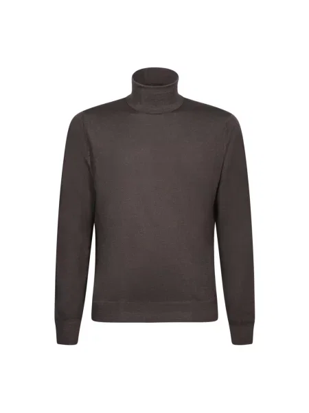 Sweter Dell'oglio brązowy