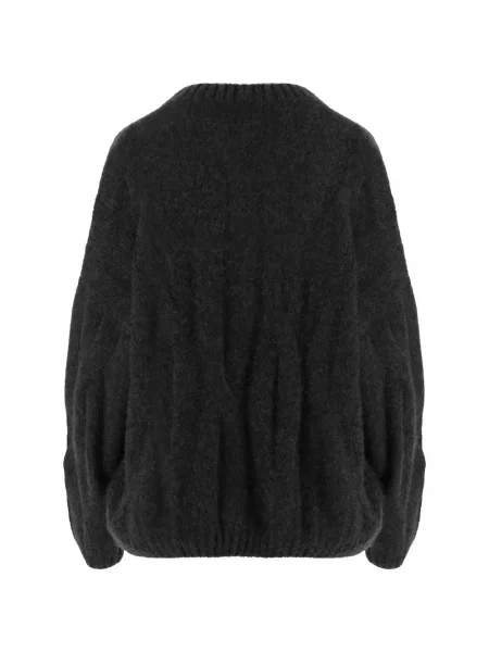 Pulover Allude cu decolteu rotund negru
