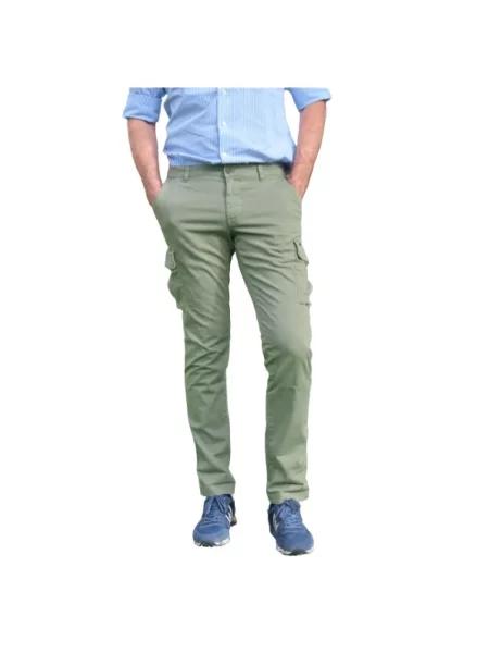 Spodnie cargo Mason's zielone