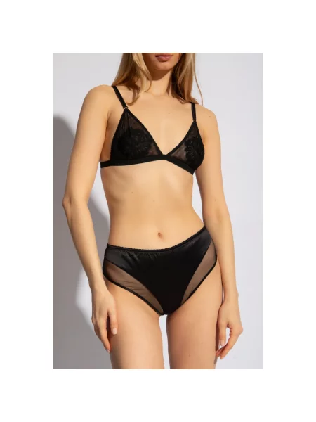 Biustonosz Dolce And Gabbana koronkowy czarny