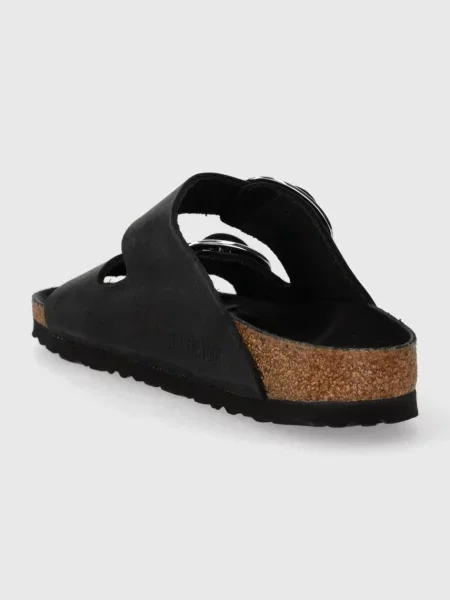 Kožené pantofle Birkenstock Arizona Big Buckle černá