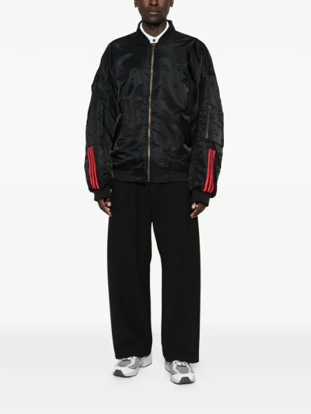 Cămașă Adidas cu dungi din piele alergare roșu