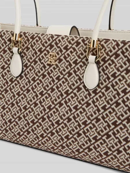 Tommy Hilfiger torebka shopper beżowa
