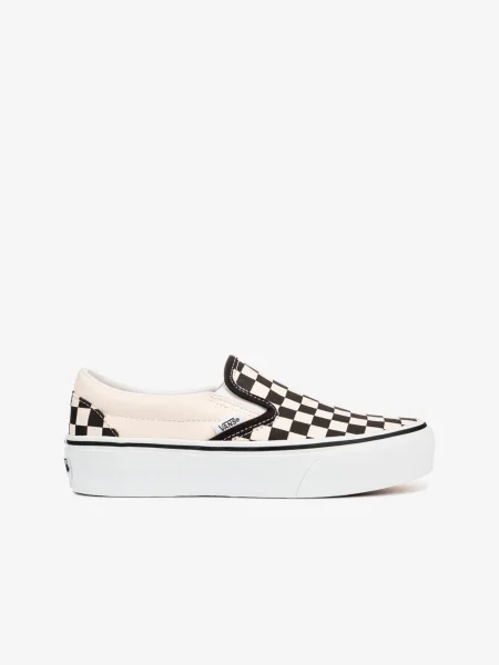 Tenisky VANS Classic Slip-On P Blk&Whtchckerboard/Wht biela