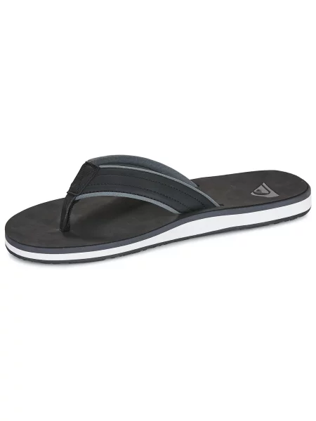 Natikače Quiksilver od nubuka crna