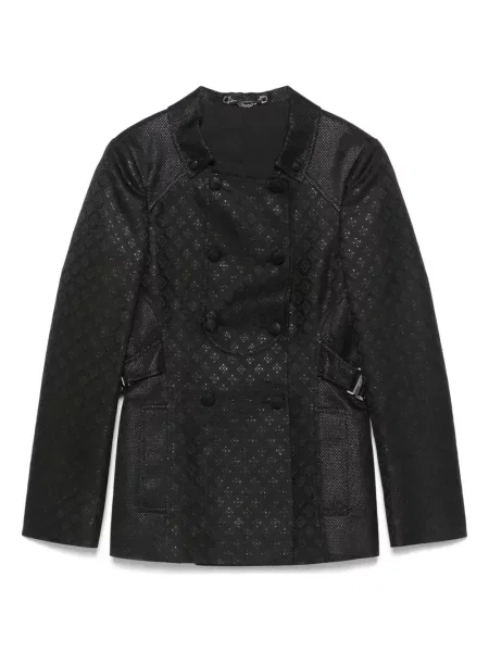 Žakárová bunda Gucci Pre-owned černá