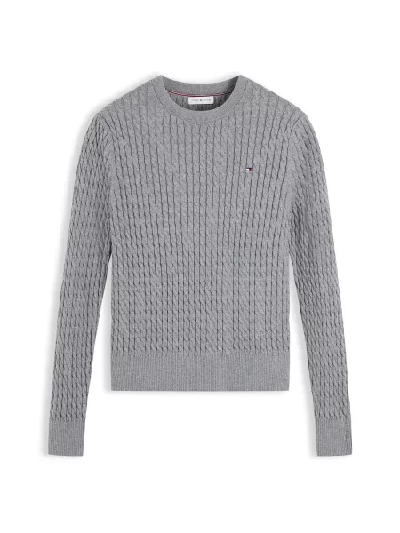 TOMMY HILFIGER Sveter tmavosivá sivá