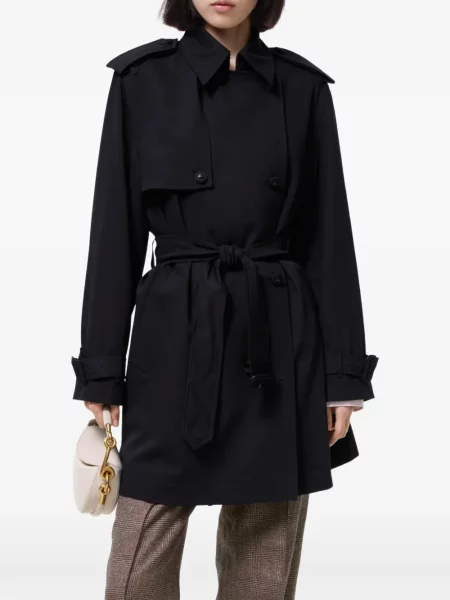 Scurt trenci Burberry de lână albastru