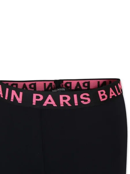 Legginsy dziecięce Balmain czarne