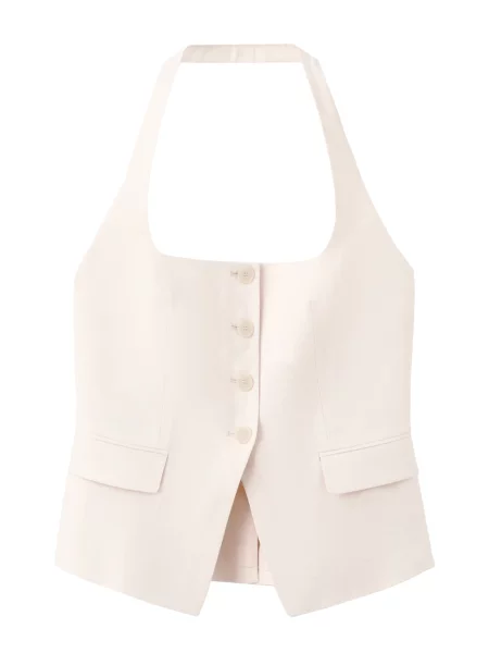 MANGO Vestă de costum Boreli' alb