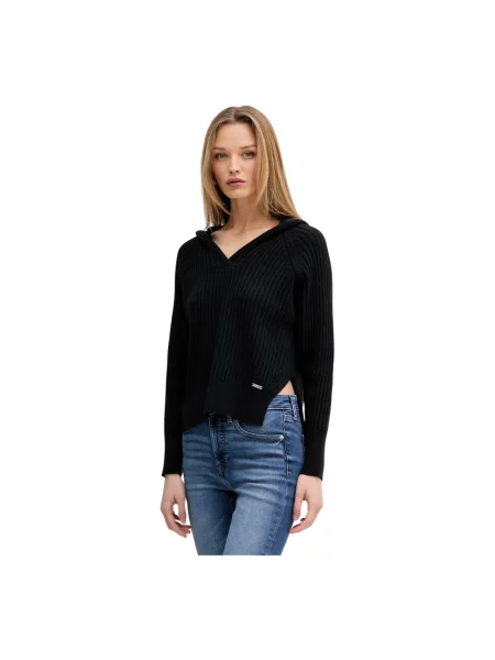 Dzianinowy sweter Dkny czarny
