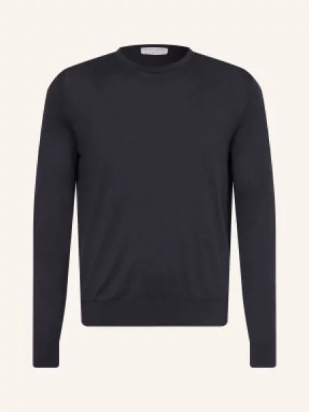 Tiger Of Sweden Sweter Connor Z Lnu blau granatowy
