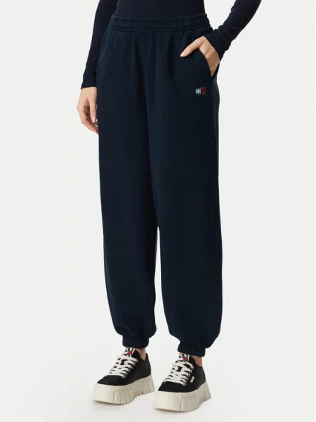 Tommy Jeans Παντελόνι φόρμας Badge Σκούρο μπλε