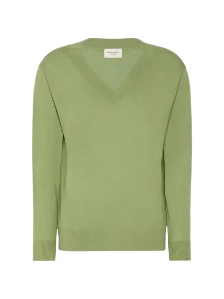 Pulover Weekend Max Mara cu decolteu în V verde