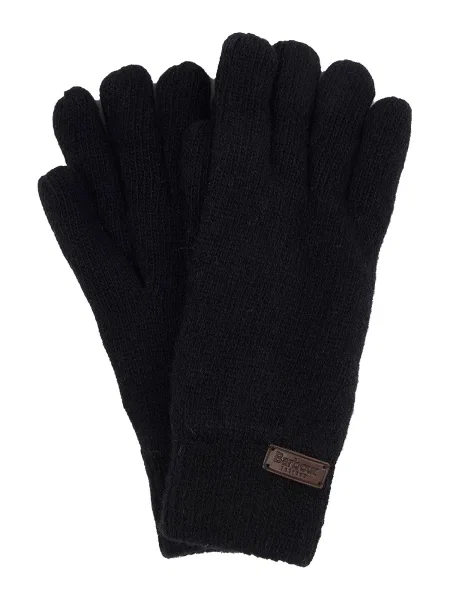 Barbour Prstové rukavice čierna